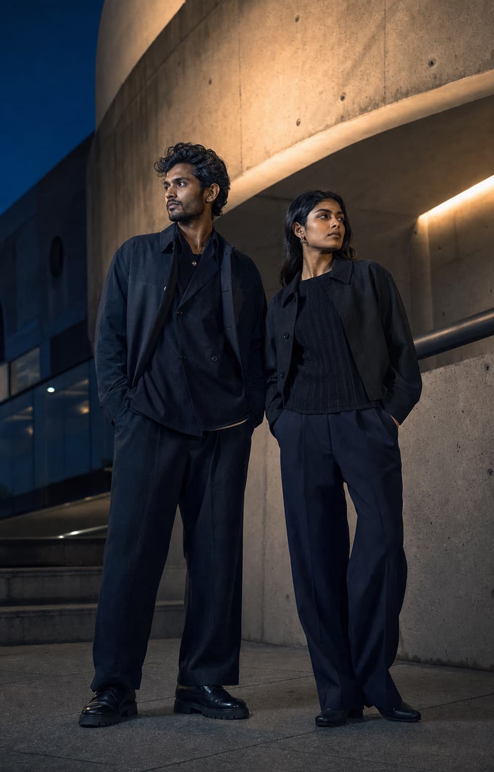 A contemporary VOZO fashion campaign in an urban setting