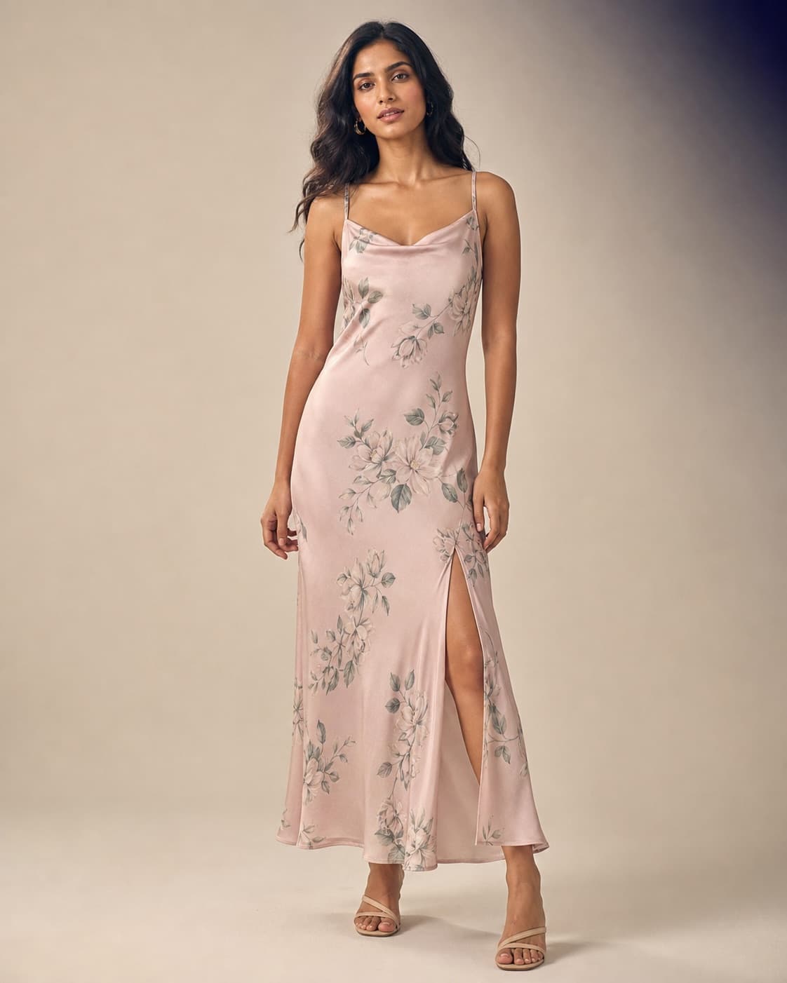 Sundown Floral Slip Dress, view 1