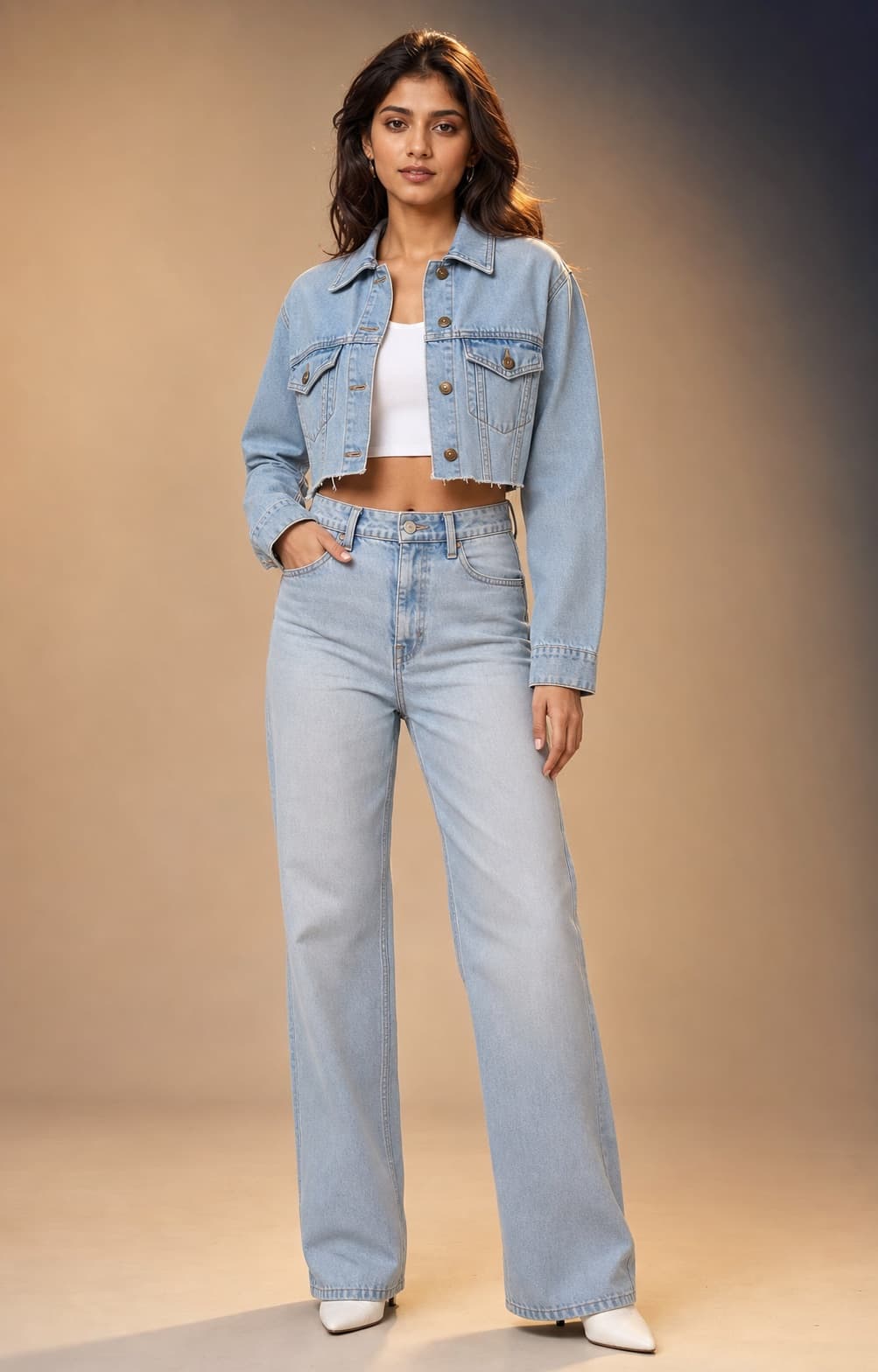 Structured Denim Jacket, view 1