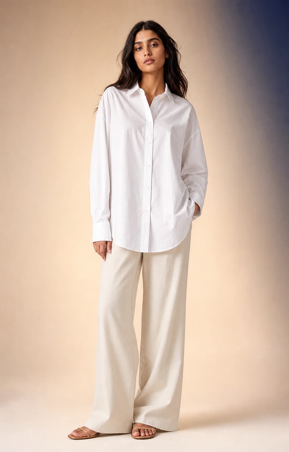 Oversized Poplin Shirt, view 1