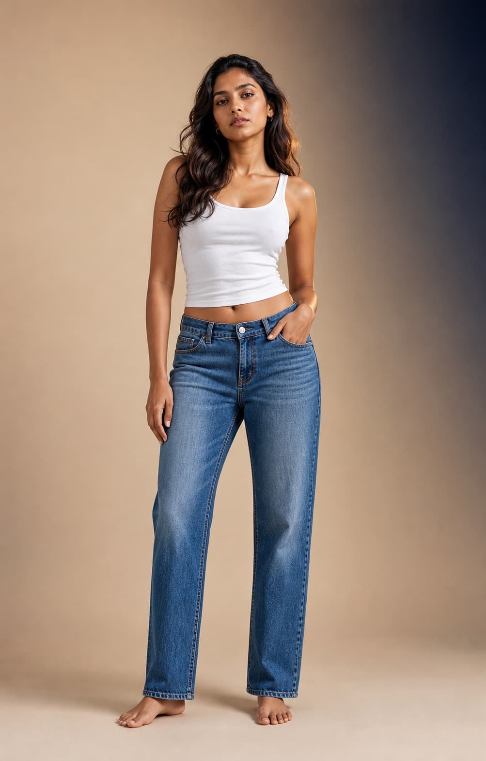 Vintage Straight Jeans, view 1