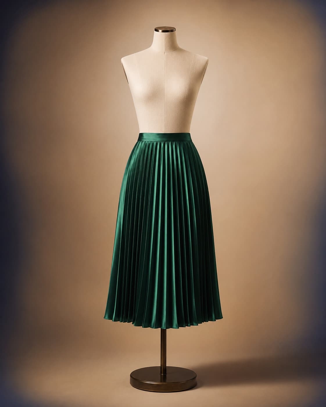 Pleated Midi Skirt, view 1
