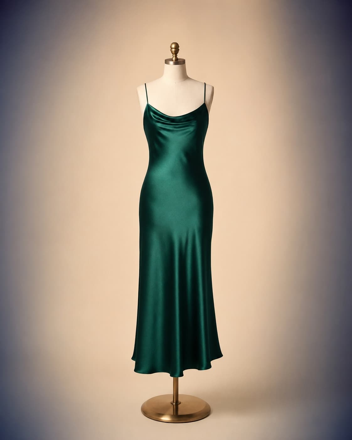 Satin Slip Midi Dress, view 1
